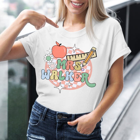 Personalized Teacher Shirt, Custom Teacher Name Shirt, Teacher Shirts for Women, Teacher Gift, Gift Idea for Teacher