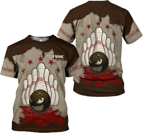 Custom Bowling Shirts, Personalized Name Bowling Shirts Unisex, Bowling Jerseys for Men & Women, Team Bowling Shirt Gift