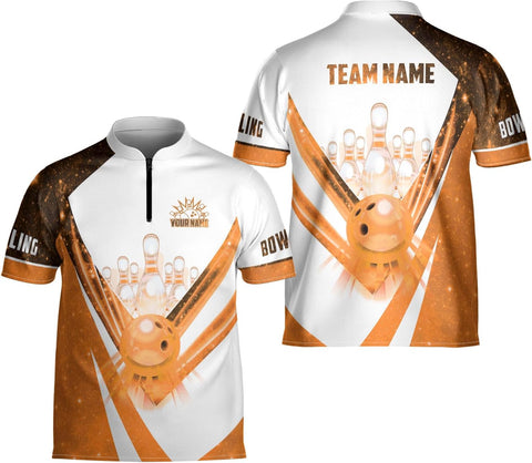 Artparel Personalized Name Bowling Jersey 3D, Custom Bowling Shirts for Team, Bowling Shirt Unisex for Men & Women