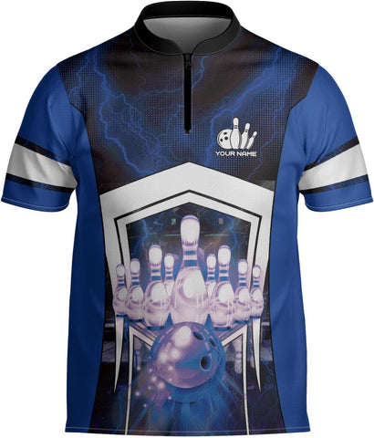 mostprints Personalized Bowling Jersey Gift 3D Custom Bowling Shirts for Team Name Bowl Bowler Shirt Unisex Cool Men Women