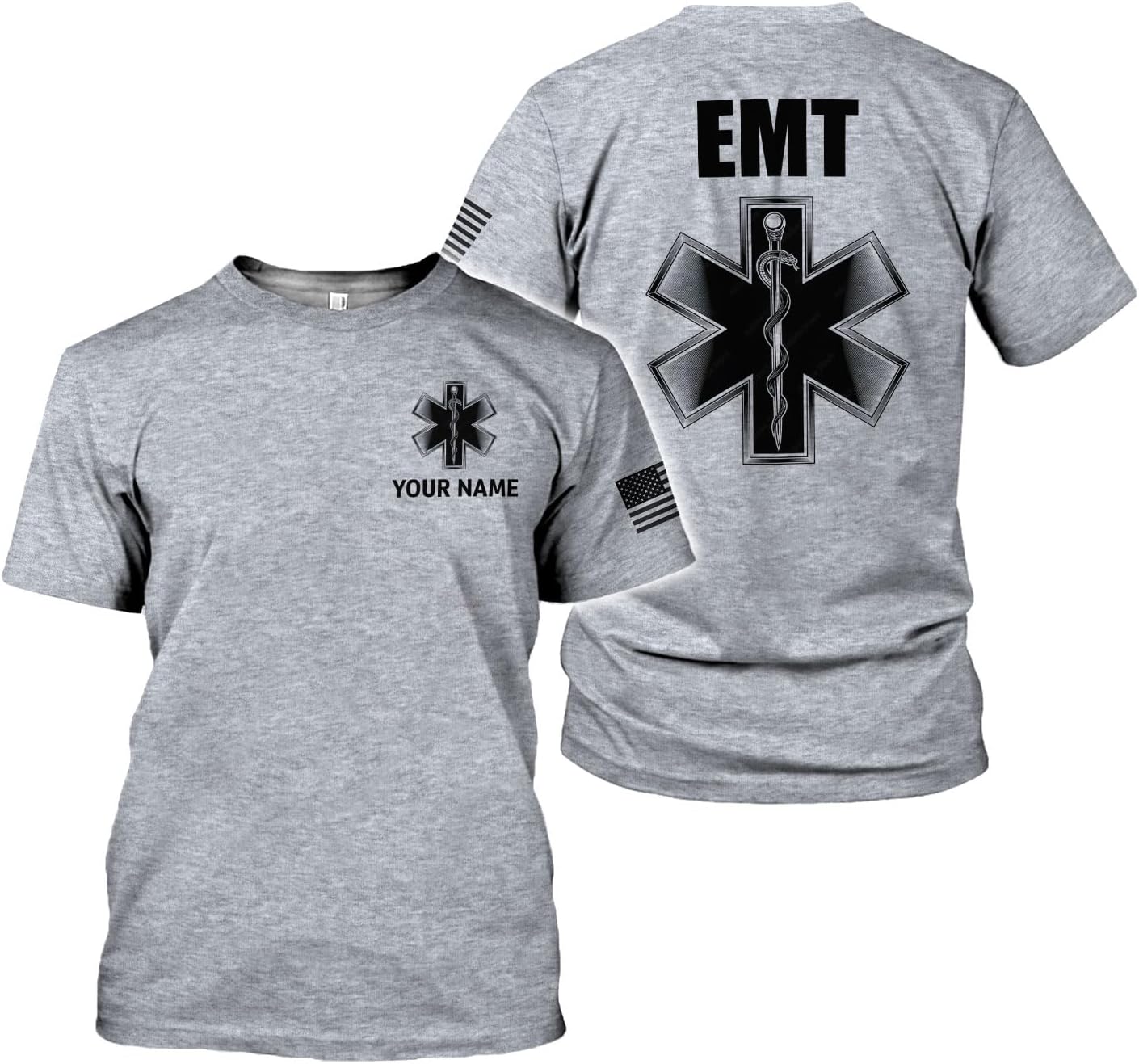 Mostefy Personalized EMT Shirt, EMS Shirt, Customized EMS Shirts,EMT Paramedic Uniform Emergency Medical Technician Shirts