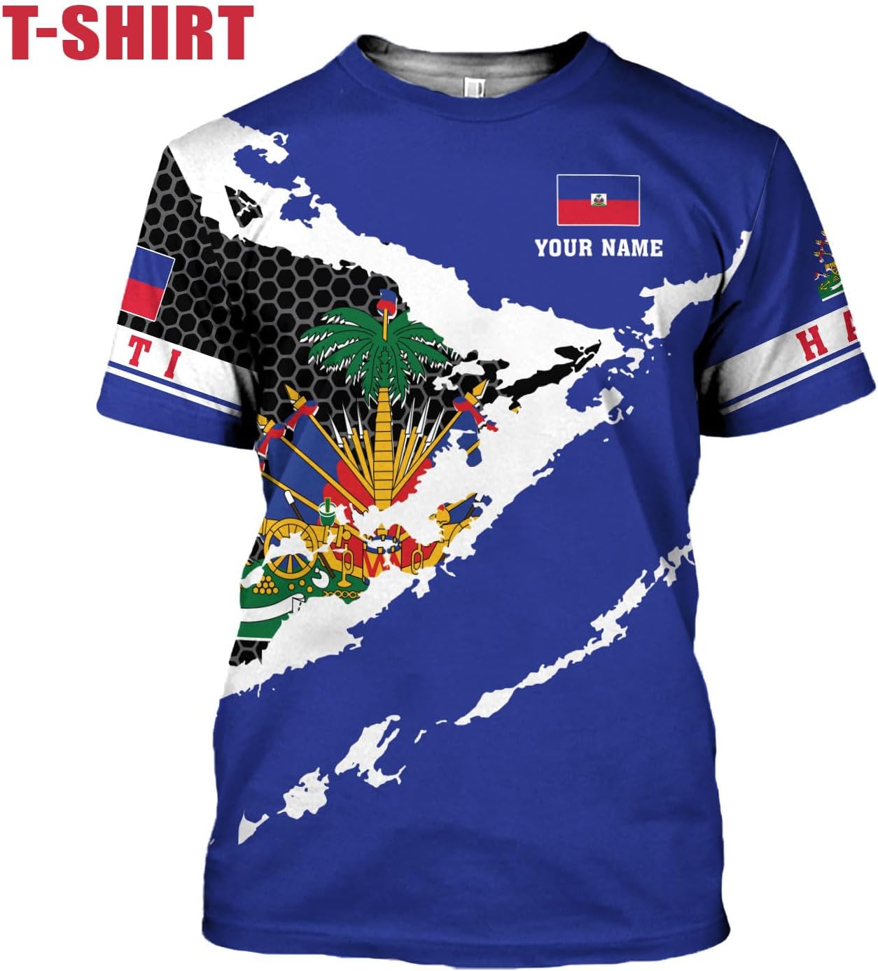 Ligthuy Personalized Haiti Shirt 3D, Haitians Flag Pride Shirt, Haiti Shirts for Men & Women, Haitian Pride Tshirt S-5XL