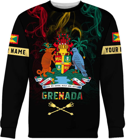 Podagree Personalized Grenada T-Shirt 3D, Proud Grenadan Tshirt, Grenada Flag Grenadian Pride Grenadian Heritage Shirt