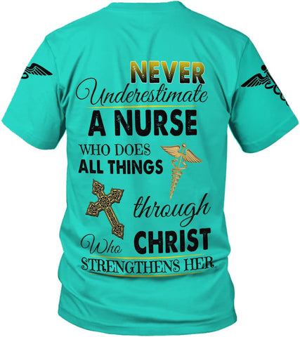 Mostprints Personalized Name Nurse Shirt, Nurse Shirts for Women, Nurse Shirts Gift, Nursing Shirts Emergency Shirts for Women