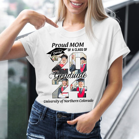 Personalized Graduation 2024 Shirt Proud Family of A Class of 2024 Graduate Class of 2024 Senior Class of 2024 Class of 2024
