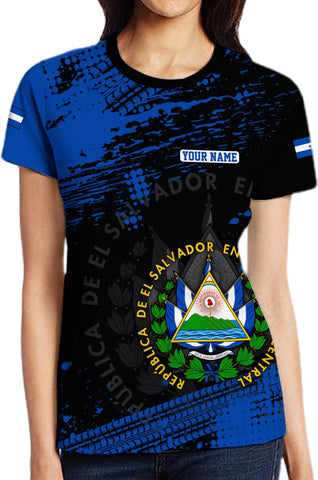 Custom Name El Salvador Shirt Personalized 3D Camisas De El Salvador Flag Shirts for Men Women Salvadoran Jersey Pride Gift