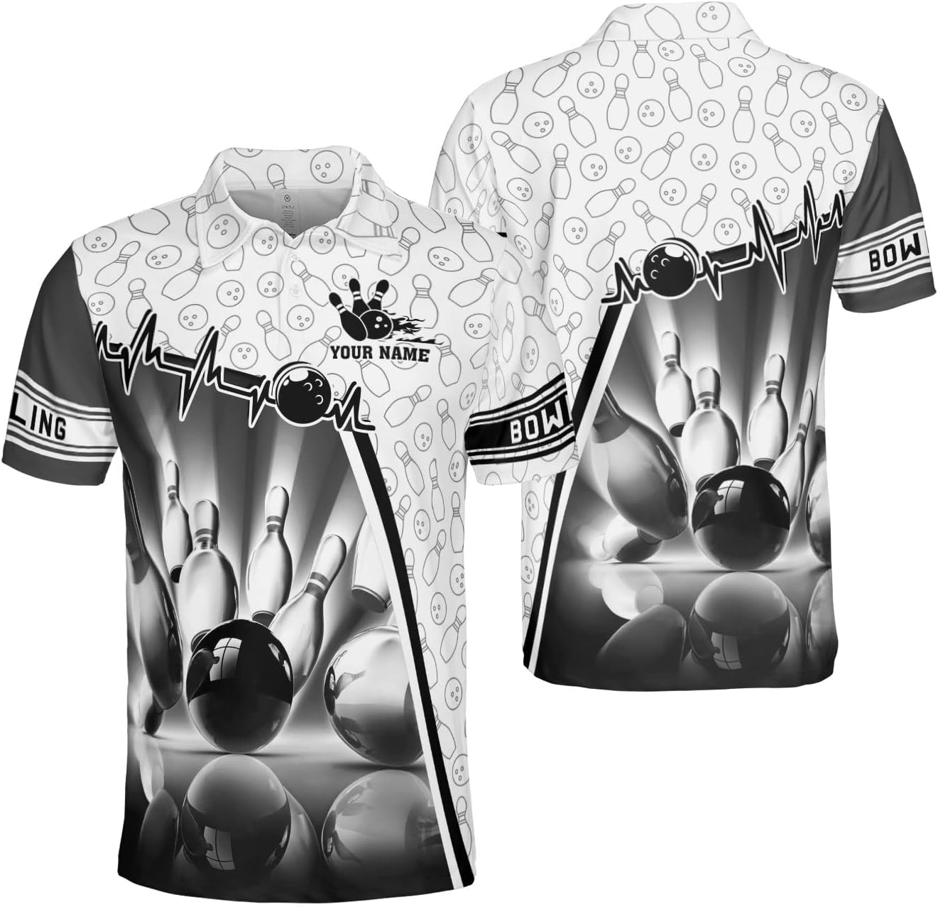Custom Bowling Shirts, Personalized Name Bowling Shirts Unisex, Bowling Jerseys for Men & Women, Team Bowling Shirt Gift