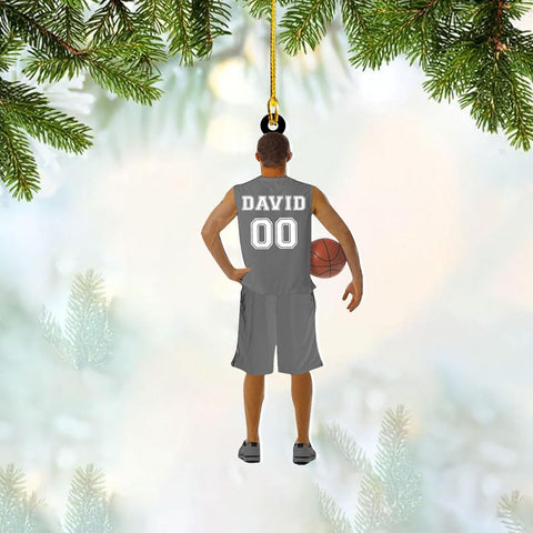 Personalized Basketball Ornaments for Christmas Tree, Basketball Ornament 2024 Custom Basketball Player Ornament Basketball Tree Ornaments Gifts for Basketball Team Ornament Hanging Decor (B9)