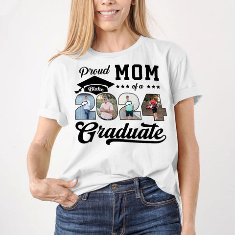 Personalized Graduation 2024 Shirt Proud Family of A Class of 2024 Graduate Class of 2024 Senior Class of 2024 Class of 2024