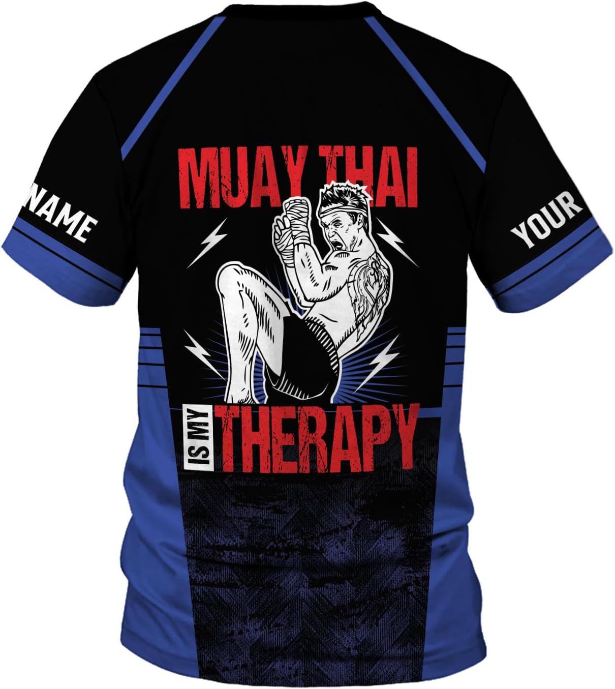 MAPrints Personalized Name Muay Thai Pride Shirt for Men