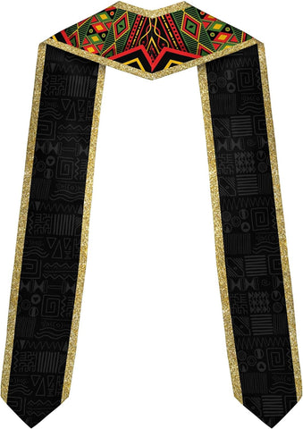African American Graduation Sash, Graduation Stole Customize, African Graduation Sash, Graduation Stole Class of 2025