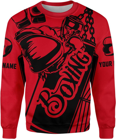 Personalized Boxing 3D Shirt, Boxing Shirts for Men Boxing T Shirts Women Boxing Tee Shirt Gifts for Boxing Lovers (HD389)