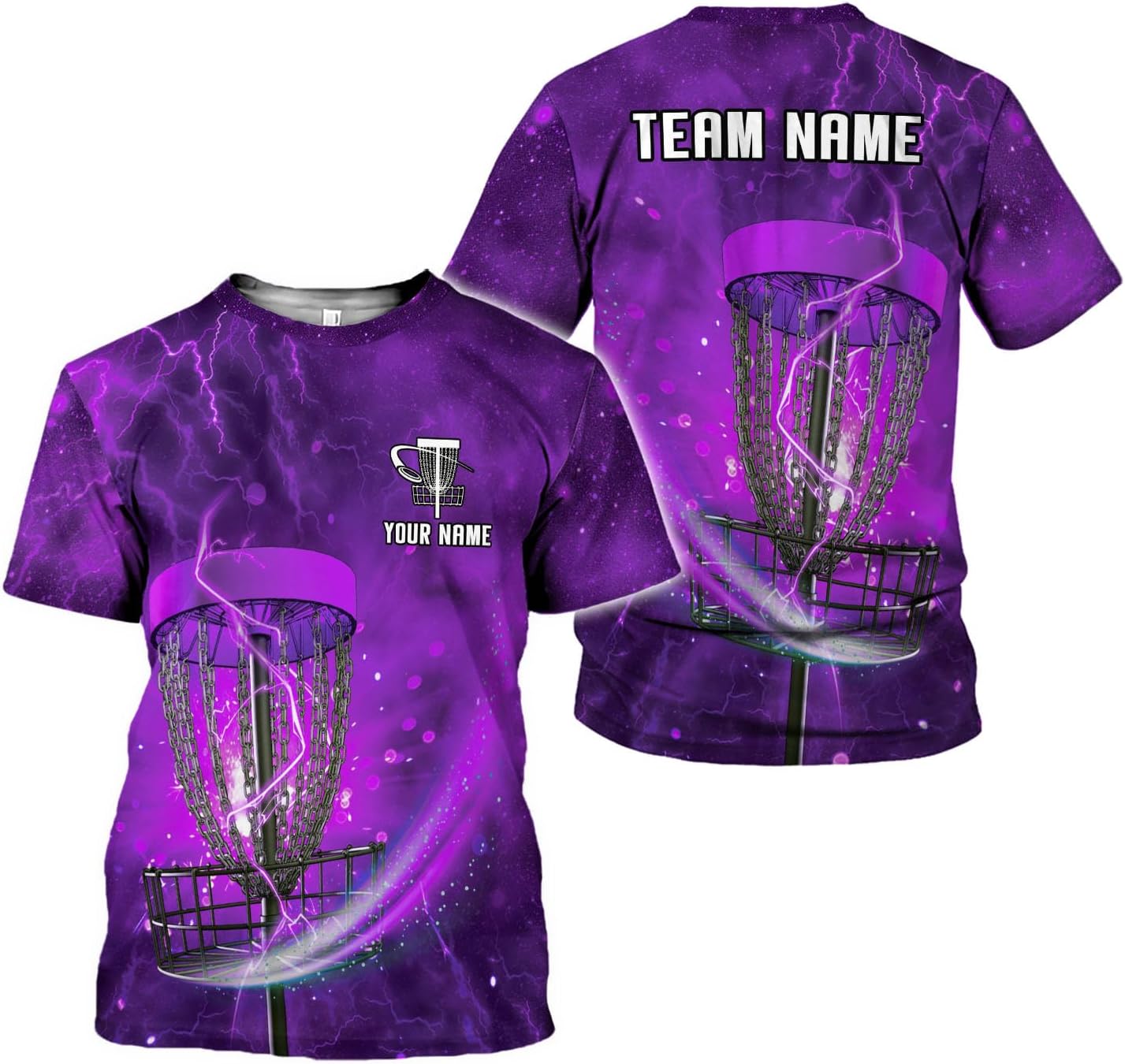 Personalized Disc Golf T-Shirt 3D All Over Printing S-5XL, Disc Golf Shirts for Men, Mens Disc Golf Tee Shirt