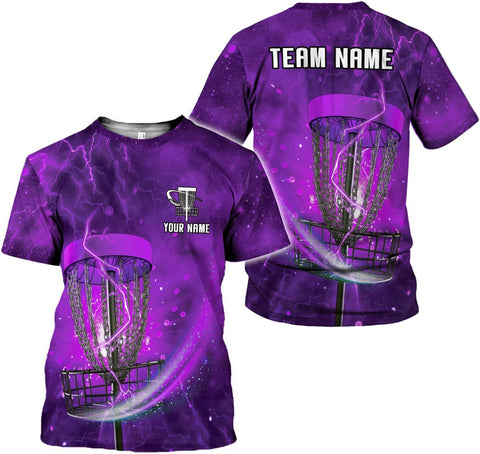 Personalized Disc Golf T-Shirt 3D All Over Printing S-5XL, Disc Golf Shirts for Men, Mens Disc Golf Tee Shirt