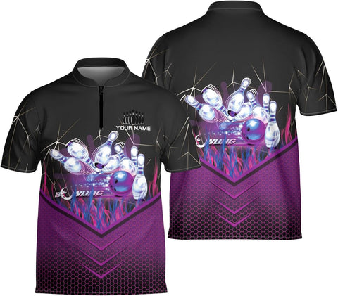 Ligthuy Personalized Bowling Jersey 3D, Bowling Shirts for Team, Bowling Shirt Unisex for Men Women, Bowling Shirts for Men