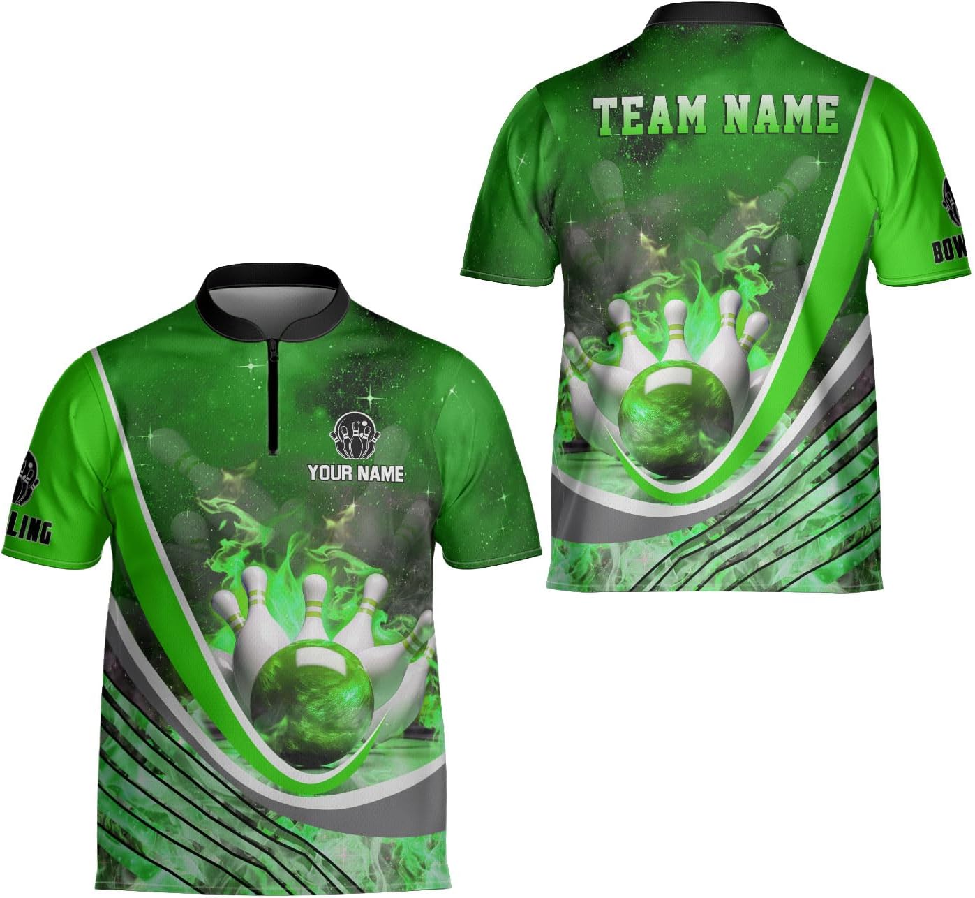 Ligthuy Personalized Bowling Jersey 3D, Bowling Shirts for Team, Bowling Shirt Unisex for Men Women, Bowling Shirts for Men