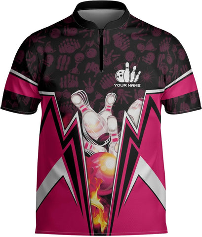 mostprints Personalized Bowling Jersey Gift 3D Custom Bowling Shirts for Team Name Bowl Bowler Shirt Unisex Cool Men Women
