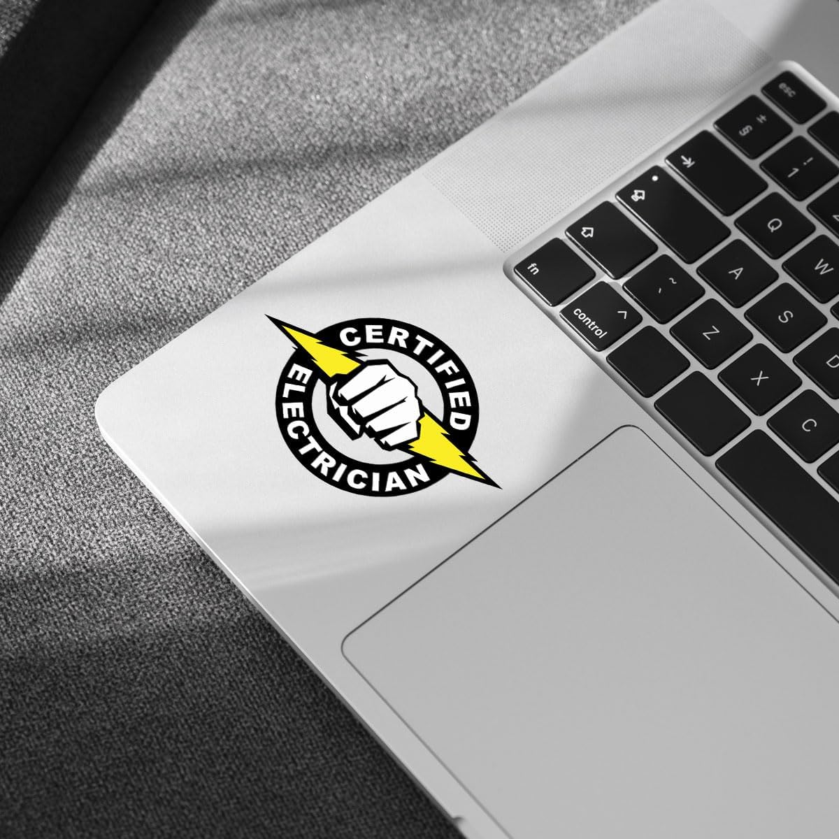 3 Pcs Certified Electrician Sticker, Electrician Pride Sticker, Power Line Worker Gift Electrician Job Stickers 3 Inches Gift for Water Bottle Laptop Phone Helmet Kindles Tumbler
