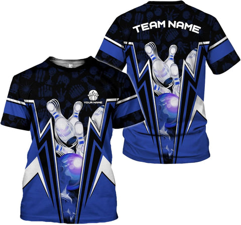 HomeDesign Personalized Name Bowling Shirts for Men & Women, Bowling Shirts for Team Bowling, Bowling Shirts Gift Unisex