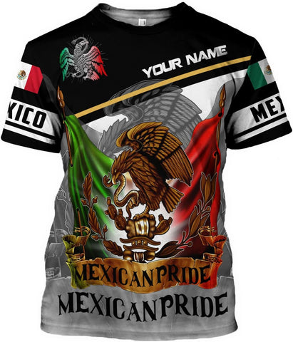 Personalized Name Mexican Shirts for Men 3D Customized Mexico Shirts for Men, Mexico Shirts for Women Mexico Shirt (US, Alpha, Small, Regular, Regular, Multi 5)