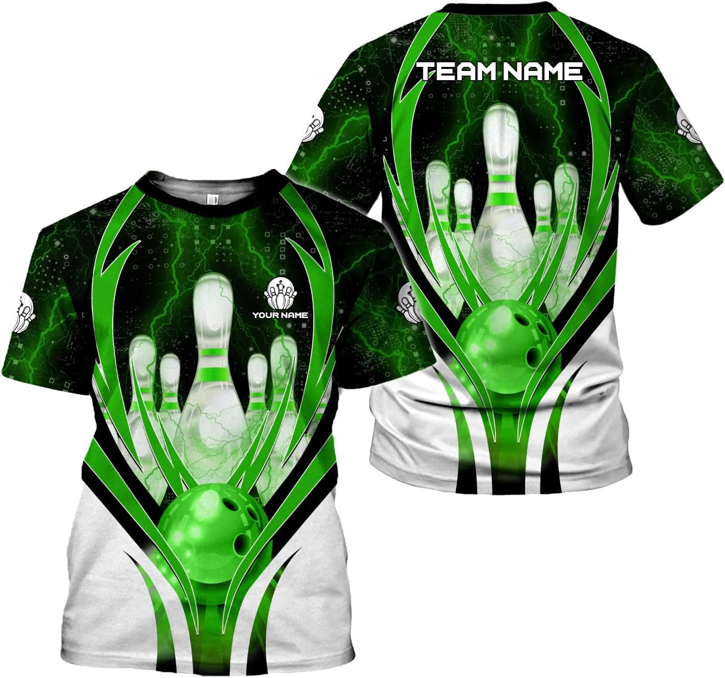 HomeDesign Personalized Name Bowling Shirts for Men & Women, Bowling Shirts for Team Bowling, Bowling Shirts Gift Unisex