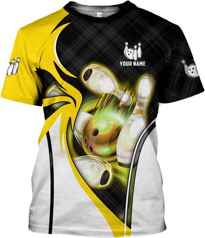 mostprints Personalized Name Bowling Shirts for Men & Women, Bowling Shirts for Team Bowling, Bowling Shirts Gift Unisex