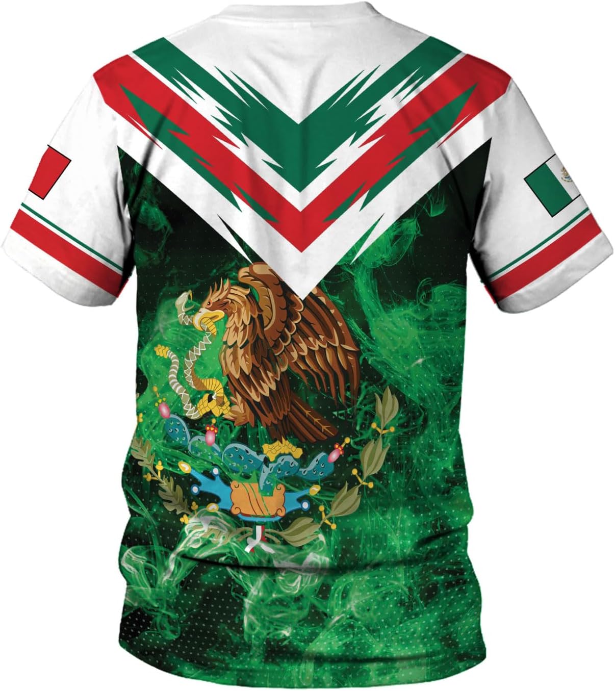 Mostprints Personalized Name Mexican Shirts for Men 3D, Customized Mexico Shirts for Men, Mexico Shirts for Women Mexico Shirt1