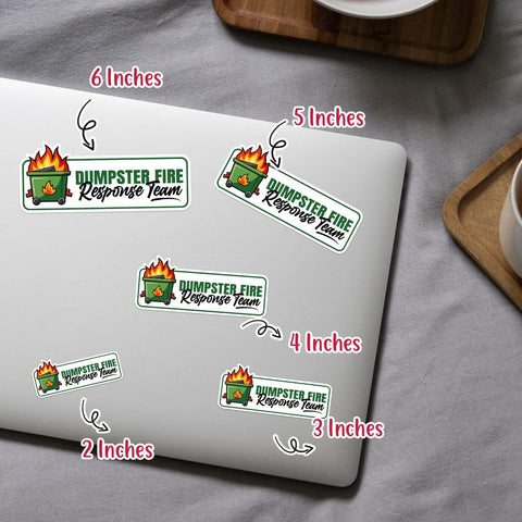 (3 Pcs) Dumpster Fire Response Team, Dumpster Fire Sticker, This is Fine Sticker, Everything's Fine Dumpster Fire - Vinyl Sticker Waterproof for Water Bottles Laptop Phone Car Window Helmet 3 Inches