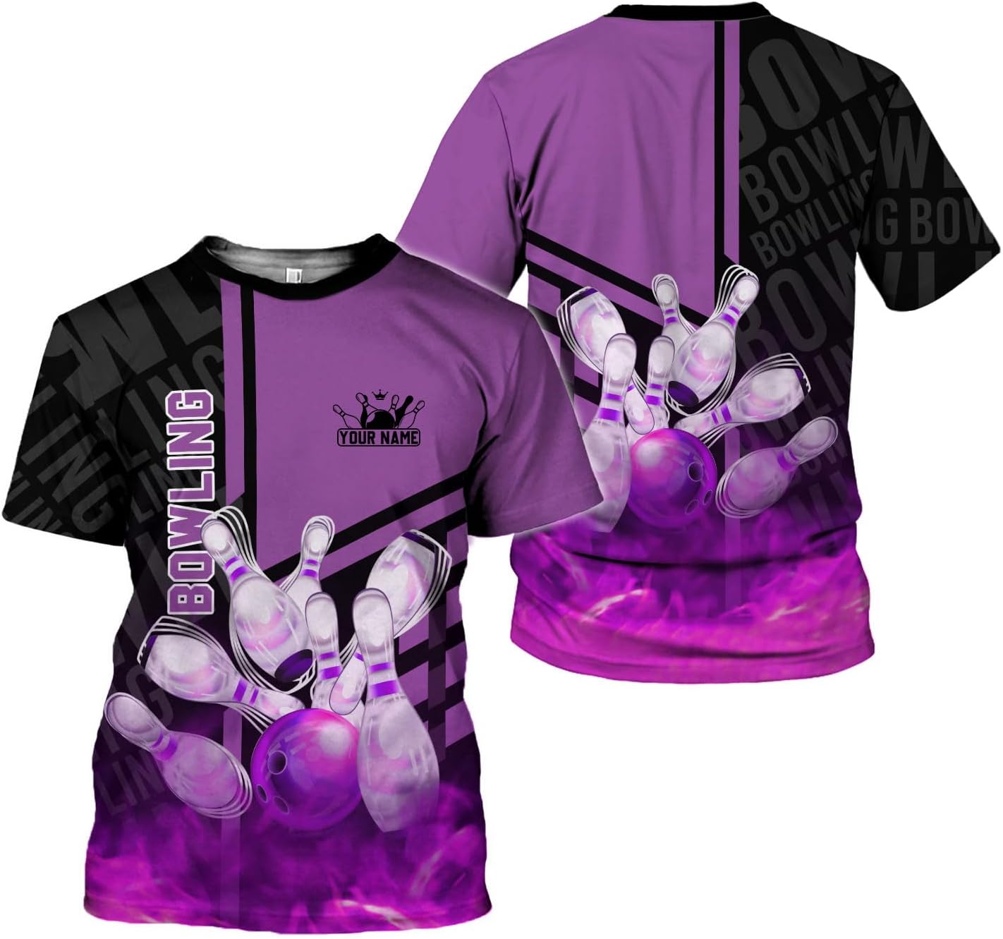 mostprints Personalized Name Bowling Shirts for Men & Women, Bowling Shirts for Team Bowling, Bowling Shirts Gift Unisex