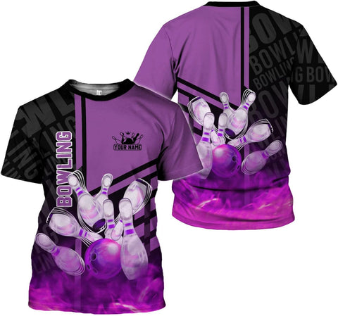 mostprints Personalized Name Bowling Shirts for Men & Women, Bowling Shirts for Team Bowling, Bowling Shirts Gift Unisex