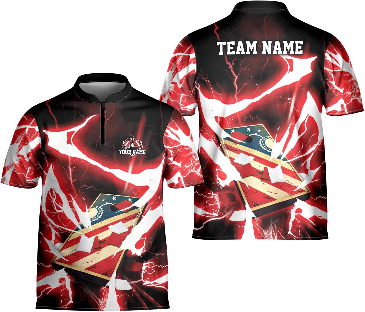 Artparel Personalized Cornhole Bowling Jersey Cornhole Shirt 3D Cornhole Player Tshirt for Team Funny Cornhole Gift Men Women