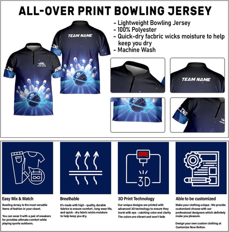 Custom Bowling Jersey for Men & Women - Style Shirts for Team
