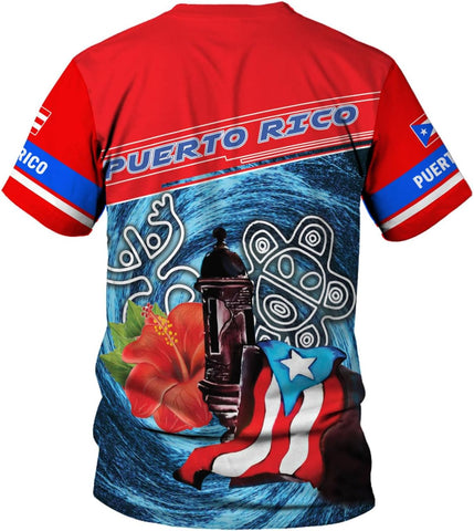 Personalized Puerto Rico Shirt, Puerto Rican T-Shirts for Women Men, Puerto Rico Flag Shirt, Pride T-Shirt for Puerto Rican