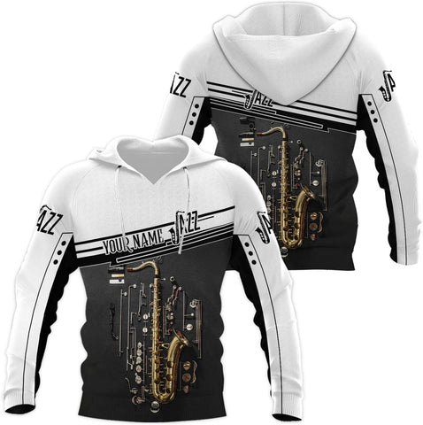 Mostprints Personalized Name Saxaphone Shirt 3D, Saxophone Shirt Gift, Saxophone Gifts Shirt for Men and Women S-5XL