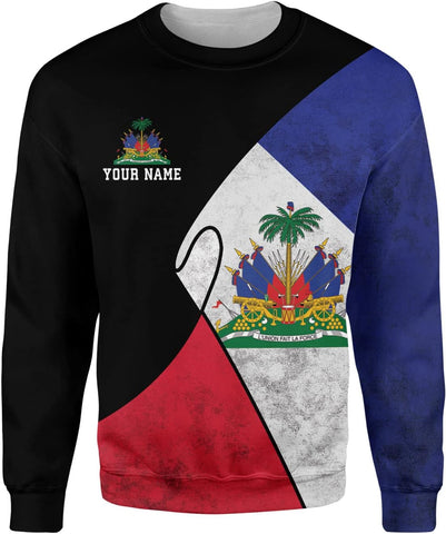 Personalized Haiti 3D Shirt, Haitian Flag Shirt, Haitian Shirt for Women, Haitian Outfit for Men, Ayiti 1804 Haitian Pride