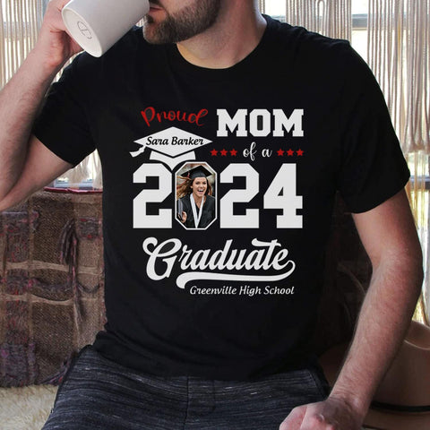 Personalized Graduation 2024 Shirt Proud Family of A Class of 2024 Graduate Class of 2024 Senior Class of 2024 Class of 2024