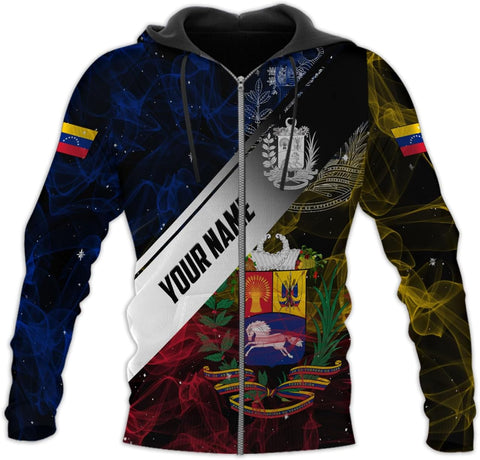 Custom Men's Venezuela Flag & Coat of Arms Hoodie