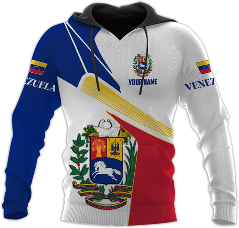 Custom Men's Venezuela Flag & Coat of Arms Hoodie