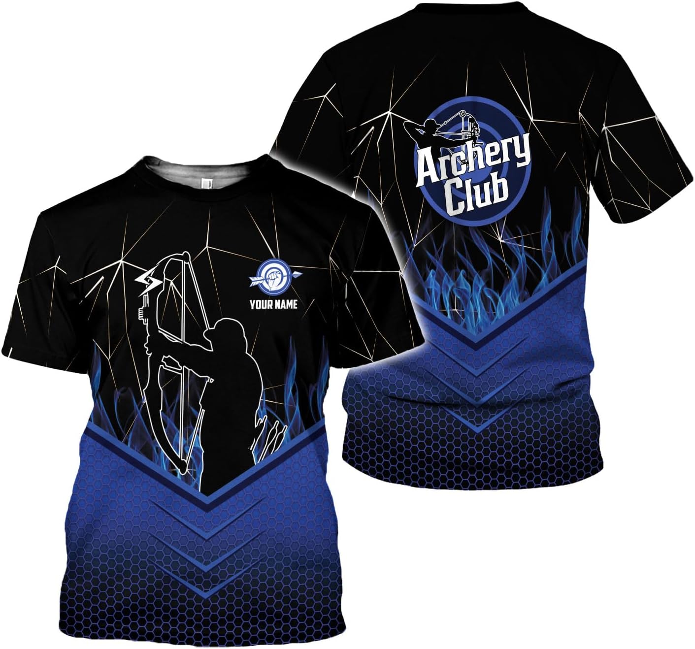 Artparel Personalized Archery Shirt 3D Archery Target Bow Archery Shirts for Men Women Archer Archery Lovers T-Shirt S-5XL