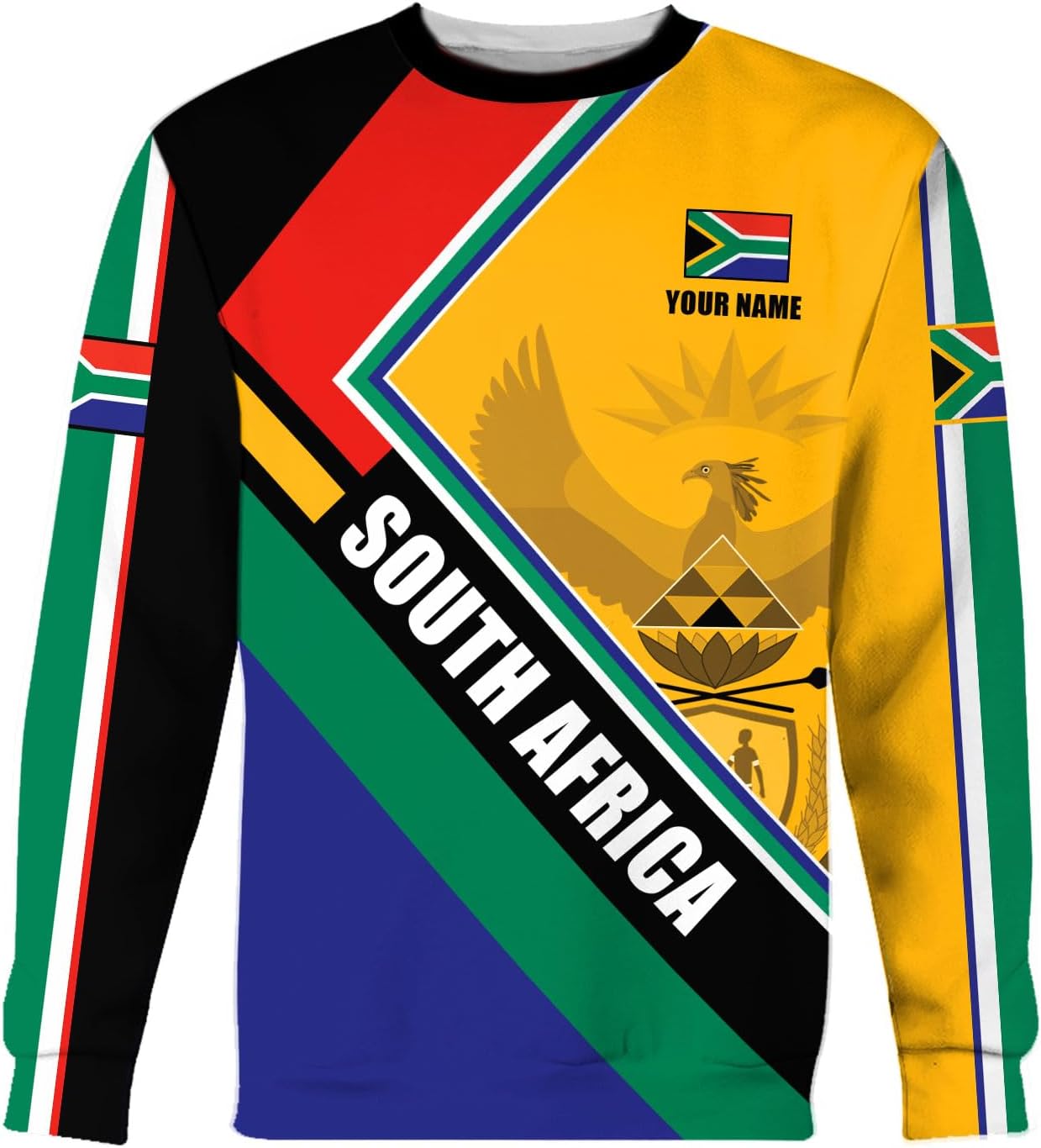 Suseaz Personalized South Africa 3D Shirt, African Pride T-Shirt Hoodie, South Africa African Flag National Clothing