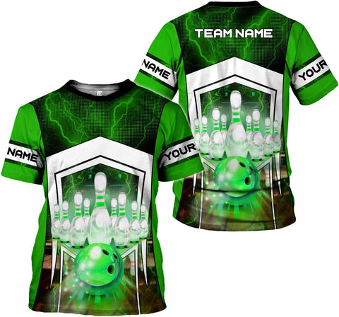 mostprints Personalized Name Bowling Shirts for Men & Women, Bowling Shirts for Team Bowling, Bowling Shirts Gift Unisex