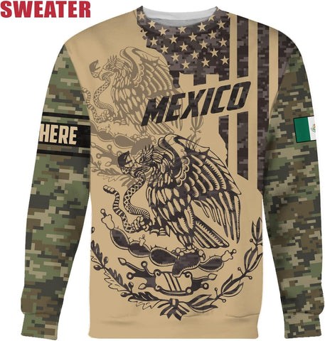 Personalized Name Mexican Hoodie 3D, Customized Mexican Hoodies for Men, Unisex Mexico Hoodie, Mexico Hoodies for Men 2