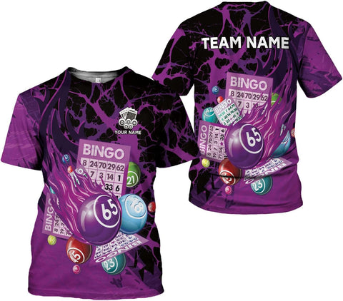Custom Bingo Shirts for Women Bingo Lover Casino Players T-Shirt Funny Bingo Shirts Gifts Funny Bingo Player Game Lover Gift