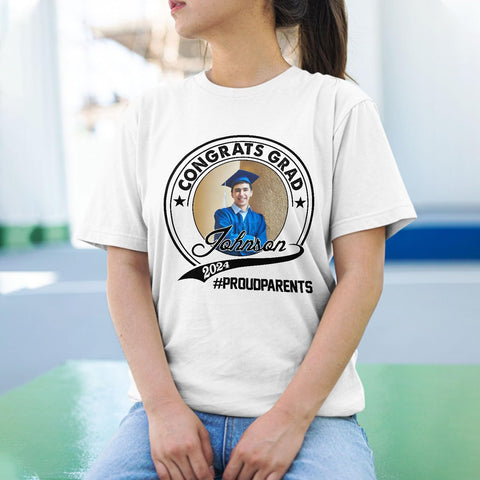 Personalized Graduation 2024 Shirt Proud Family of A Class of 2024 Graduate Class of 2024 Senior Class of 2024 Class of 2024