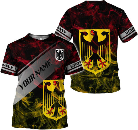 Artparel Personalized Germany Shirt 3D Germany Shirts German Flag Shirt Gift Deutschland Shirt Germany Eagle T-Shirt S-5XL
