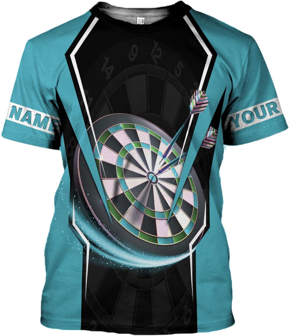 mostprints Personalized Dart Shirts, Darts Shirts for Men, Dart Jerseys for Teams, Dartboard Players Shirt Darts Board Gift