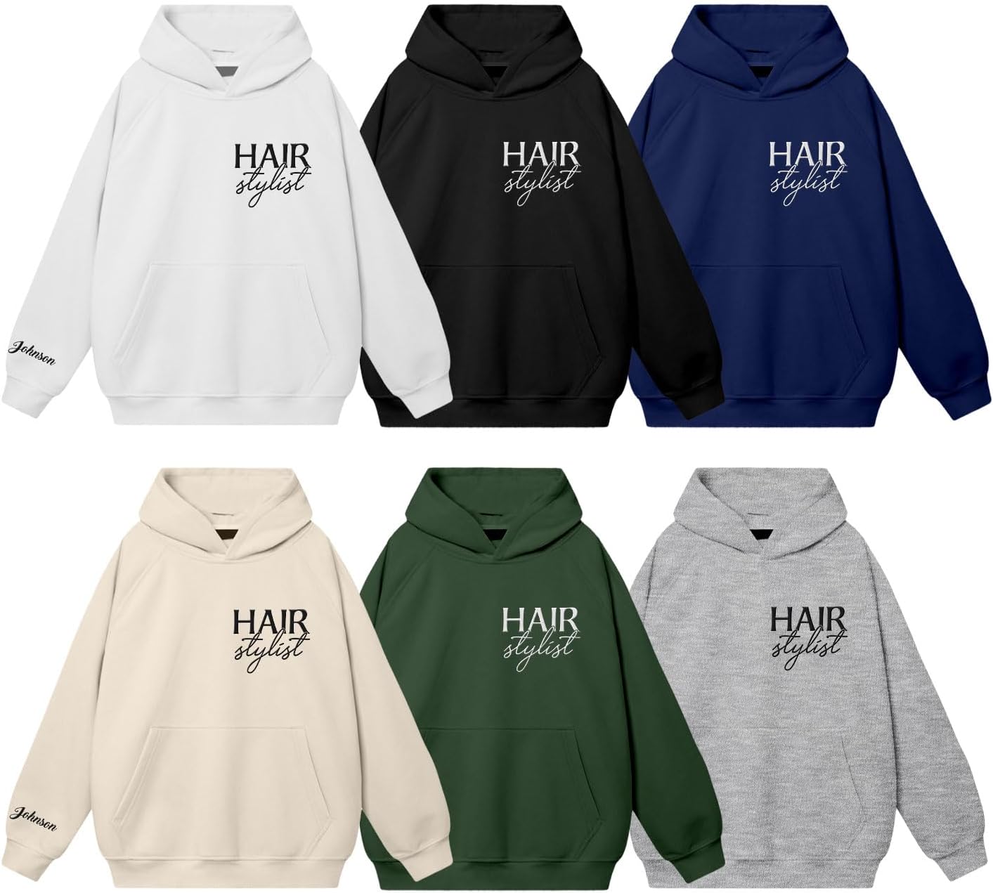 MAPrints Personalized Embroidered Hair Stylist Sweatshirt, Hairdresser Salon Hoodie, Hair Stylist T -Shirt, Gifts For Barber