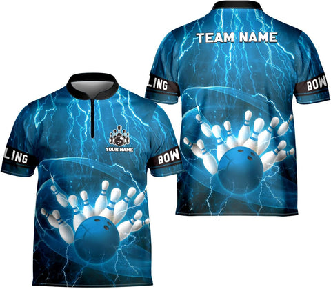 Artparel Personalized Name Bowling Jersey 3D, Custom Bowling Shirts for Team, Bowling Shirt Unisex for Men & Women