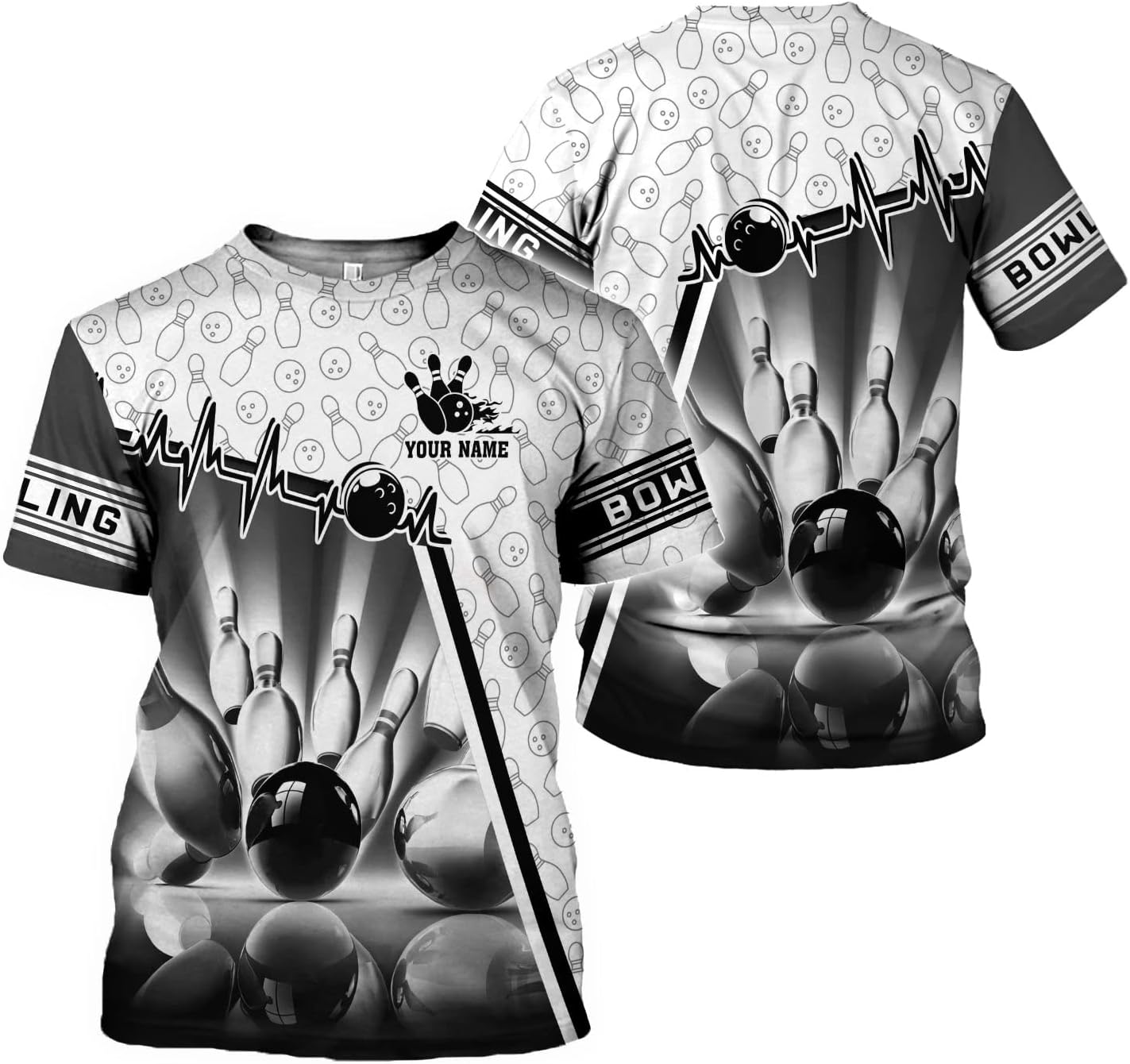 Custom Bowling Shirts, Personalized Name Bowling Shirts Unisex, Bowling Jerseys for Men & Women, Team Bowling Shirt Gift
