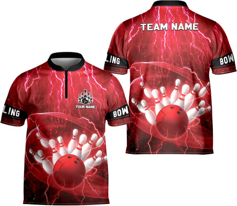 Artparel Personalized Name Bowling Jersey 3D, Custom Bowling Shirts for Team, Bowling Shirt Unisex for Men & Women